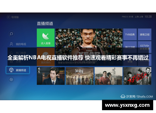 全面解析NBA电视直播软件推荐 快速观看精彩赛事不再错过